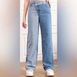 Two tone teens jeans